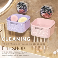 Sponge Brush Cleaning Tool & Makeup Brush Drying Rack with Vacuum Cup - Ji Ji Shop