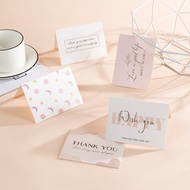 Folded 2 Page Greeting Card Minimal Kad Ucapan Wish Note Love You Thank You Gift Best Wishes Happy B