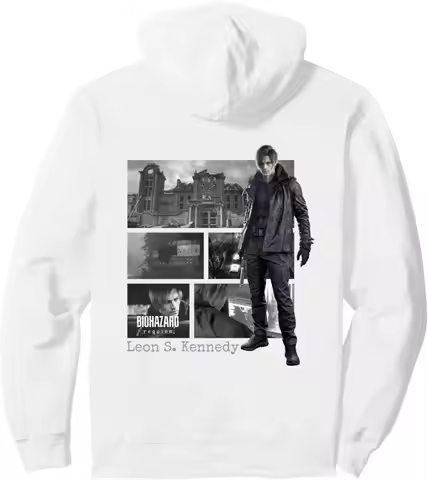 Raccoon City Survivor Zombie Killer Resident Evil Requiem Leon BP Pullover Hoodie RE4 Remake Style H