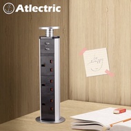 13A Power Socket With USB PULL Pop Up Retractable Socket Hidden Desktop Socket Table Outlet Kitchen 