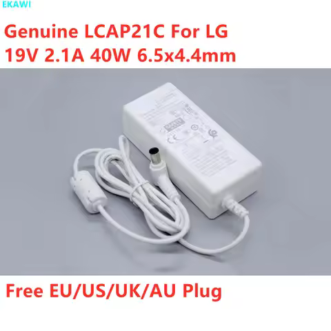 Genuine LCAP21C 19V 2.1A ADS-45SN-19-3 19040G AC Adapter For LG 27UL500 32ML600M 27UL500-W 27-INCH M