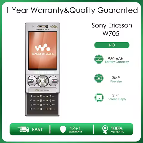 Sony Ericsson W705 Refurbished Original Unlocked 2.4 inches 3.15MP Cell Phone High quality Free ship