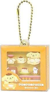 Tees Factory SR-5546781PU Sanrio Characters Package Style Miniature Key Holder Pompompurin H 1.7 x W