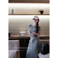 H77 Crop top Set with decorative A-line skirt, zip material, youthful personality, easy to coordinat