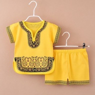 【COD】buwan ng wika costume for girl boy  Summer Boys and Girls Tang Suit Set Chinese Traditional Clo