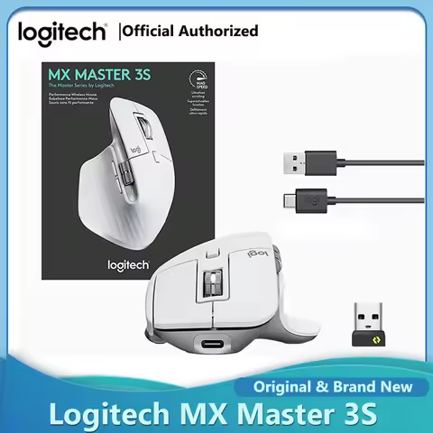 Original Logitech MX Master 3S Wireless Mouse 8000 DPI 2.4GHz Laser Wireless Bluetooth Office Mouse 