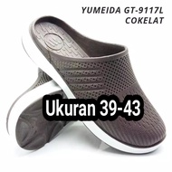 sepatu sandal selop karet pria yumeida gt 9117L
