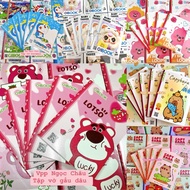 Strawberry Bear, Capybara, Loopy, Doremon, Baby Three Notebook 96 Pages (4 cells, 5 cells)