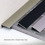 7-character aluminum alloy edge strip, tile closure line, wood floor, metal decoration, yang angle t