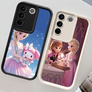 CH53 Elsa and Anna Soft Casing for VIVO Y29 V27 Y200e V27E Pro Y400 Protective Case