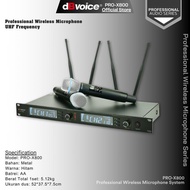 Mic Wireless UHF Diversity Vocal Clarity dBvoice PRO-X800
