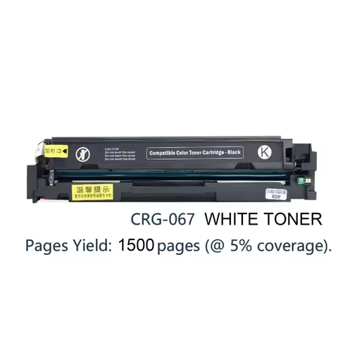 Compatible for Canon MF654Cdw White Toner Cartridge CRG-067 Toner MF657Cdw MF656Cdw MF651cw MF655Cdw