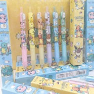 Pokémon Blind Box Press Gel Pen Japanese Style Anime Merchandise Cartoon Cute Pikachu Small Fire Dragon Net Red High Color Value Press Type Signature Pen Student Only 0.5 Black Pen