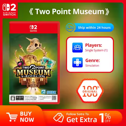 Nintendo Switch 2 Game Deals - Two Point Museum - Games Cartridge Physical Card for NS2 Nintendo Swi