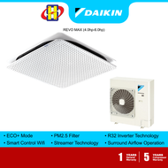 Daikin Air Conditioner (4.0HP-6.0HP) R32 Inverter ECO+ REVO MAX Ceiling Cassette FCFG100A / FCFG125A / FCFG140A