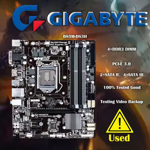 GIGABYTE GA-B85M-DS3H Socket LGA1150 DDR3 For Intel B85 B85M Original Desktop Motherboard