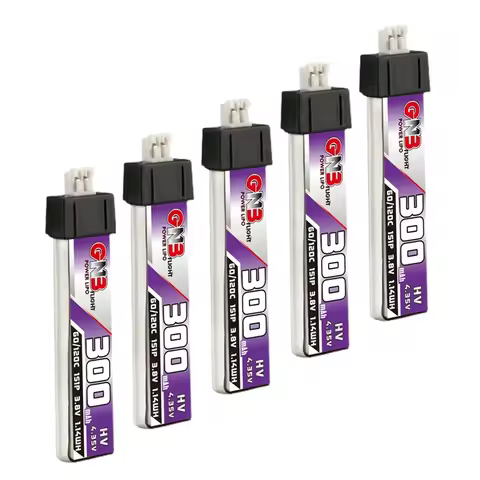 GAONENG GNB 300mAh 1S 3.8V 60C Lipo Battery With PH2.0 Connector For Nano QX CPX MSR FPV Drone US65 