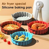 Air Fryer Silicone Round Air Fryer Silicone Pot Reusable Silicone Kitchen Air Fryer Liners F