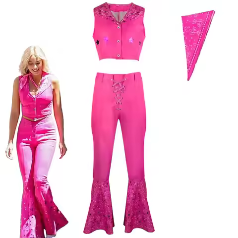 Hot selling live action movie Barbie cosplay costume Barbie Ken, popular film and television cosplay