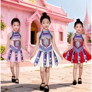 United Nations Costume For Kids Girl Traditional Attire UN Children Ethnic Minority Costume