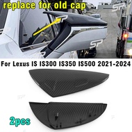 M Style Carbon Fiber Mirror Caps Covers for Lexus IS IS300 IS350 IS500 2021-2024