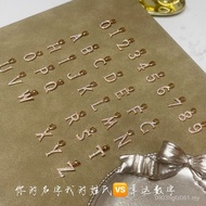 Necklace 18k Your Name Diamond Letters English Letters Name Pendant Numbers au750 Necklace My 26 FUT