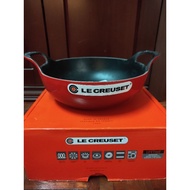 Le Creuset Black/Cerise 24cm balti cast iron