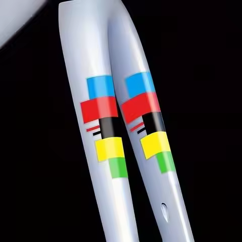 UCI Champion Rainbow Sticker - Waterproof Vinyl Decals for Bike Frame, Fork, Handlebars & Tire Tape