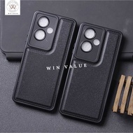 Oppo A79 5G Case Leather Pro camera Black Case Oppo A79 5G