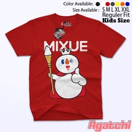 Agatchi Ice Cream Mixue Boys' and Girls' Tops T-shirts - Mixue Mixue Mixue Mixue Miksu Ice Cream