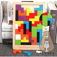 TETRIS PUZZLE TOY TANGRAM WOODEN PUZZLE TOY/ TETRIS RUSSIAN TOY/