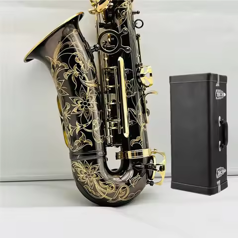 YAS-875EX Alto Saxophone Eb Tune Black Nickel-Plated Gold Keys Beautifully Carved Decoration Profess
