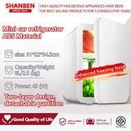 SHANBEN 8L car refrigerator,refrigerating room, mini refrigerator, small heating and cooling box