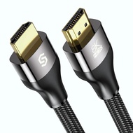 [5-Year Warranty] Syncwire 8K HDMI 2.1 HDMI Nylon Braided Cable (2m), supports 48Gbps, 8K 60Hz, and 4K 120Hz