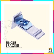 Kaki Single Rel Langsir Aluminium (Single Bracket For Aluminium Curtain Rail)