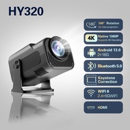 HY320 Pro Projector Android 13.0 4K WiFI Portable Projector Mini Mobile Projector Smart Android LCD 