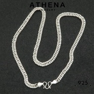 ATHENA JEWELRY Chain Men For Silver Man 925 Sterling Pendant Lelaki Original Whip Korean Fashion Perak Rantai 純銀項鏈 Leher Necklace Accessories N18