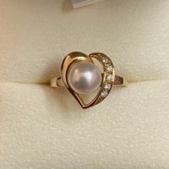 japan brand jewelry Original Tasaki K18 18K 750 AKOYA sea pearl and diamond ring