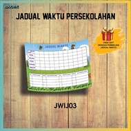 Time Class Table | Teaching Time Table | Student Class Schedule | School Time Table | Art Card (12 X