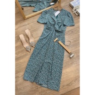 Twisted floral dress D1110