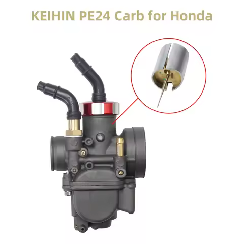 For KEIHIN PE24 DASH 24mm Carburetor For HONDA NSR125 KX80 KX100 KX125 NSR 50-125CC 2/4-Stroke Motor