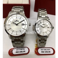 100% Original J.Bovier Couple Watch Women Men Fashion Japan Quartz Analog Stainless Steel Watch B26-