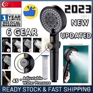 [ ]  Detachable Setting Shower Head Handheld High Pressure 3 Mode One Button Stop Water Original Authenic