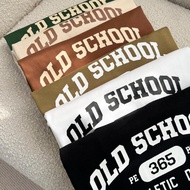 Áo thun nam nữ cotton 3158 mẫu OLD SCHOOL form rộng thoáng mát co dãn nhẹ.