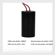 CBB60 Miniature Oil-Free Air Compressor Start Capacitor Pump Accessories 35UF Car Wash Machine Runni