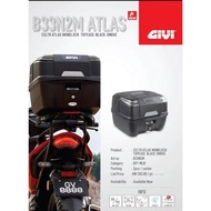 NO BASE PLATE -GIVI BOX B33N2M ATLAS MONOLOCK TOPCASE BLACK [ NO BASE PLATE ]