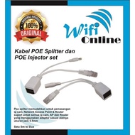 Poe Splitter Cable and Poe Injector Set