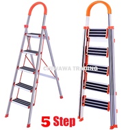 ( LD9 ) 6 Steps Household Commercial Foldable Steel Ladder / Tangga