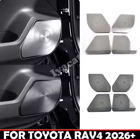 For Toyota RAV4 RAV 4 RAV4 2026 2027 Stainless Steel Car Audio Speaker 4 Door Loudspeaker Panel Cove