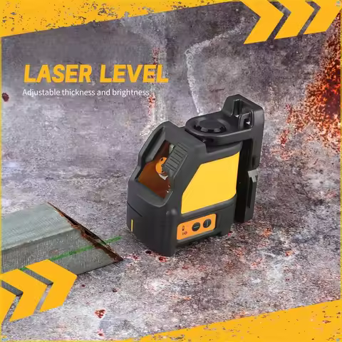 DW088CG Laser Level High-Precision 2-Lines Self Ieveling Green Beam Laser Level Power Tool For DEWAL